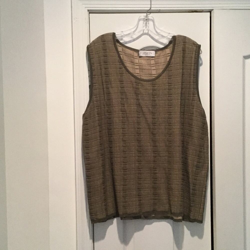 Gispa grey/taupe tank top sweater 2x worn once